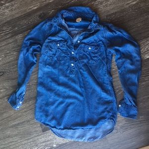 Denim long sleeve women’s blouse